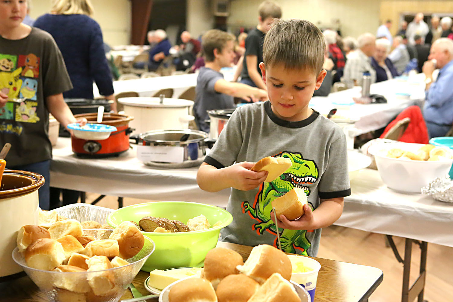 Soup and bread supper